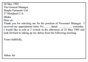 Joining and Resignation Letters and Leave of Absence Letters. 2 Joining and Resignation Letters and Leave of Absence Letters.