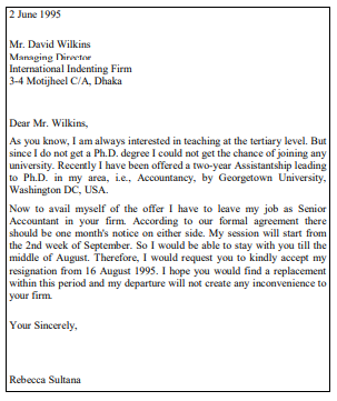 Joining and Resignation Letters and Leave of Absence Letters. 4 Joining and Resignation Letters and Leave of Absence Letters.