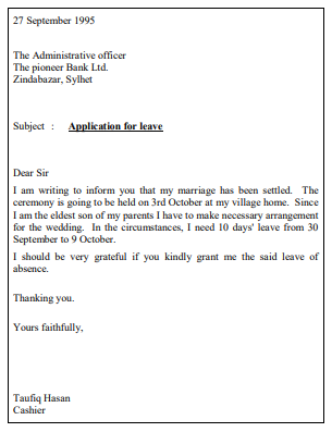 Joining and Resignation Letters and Leave of Absence Letters. 6 Joining and Resignation Letters and Leave of Absence Letters.