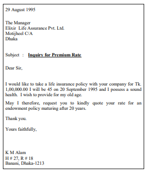Applying for jobs 23 Bank and Insurance Letters