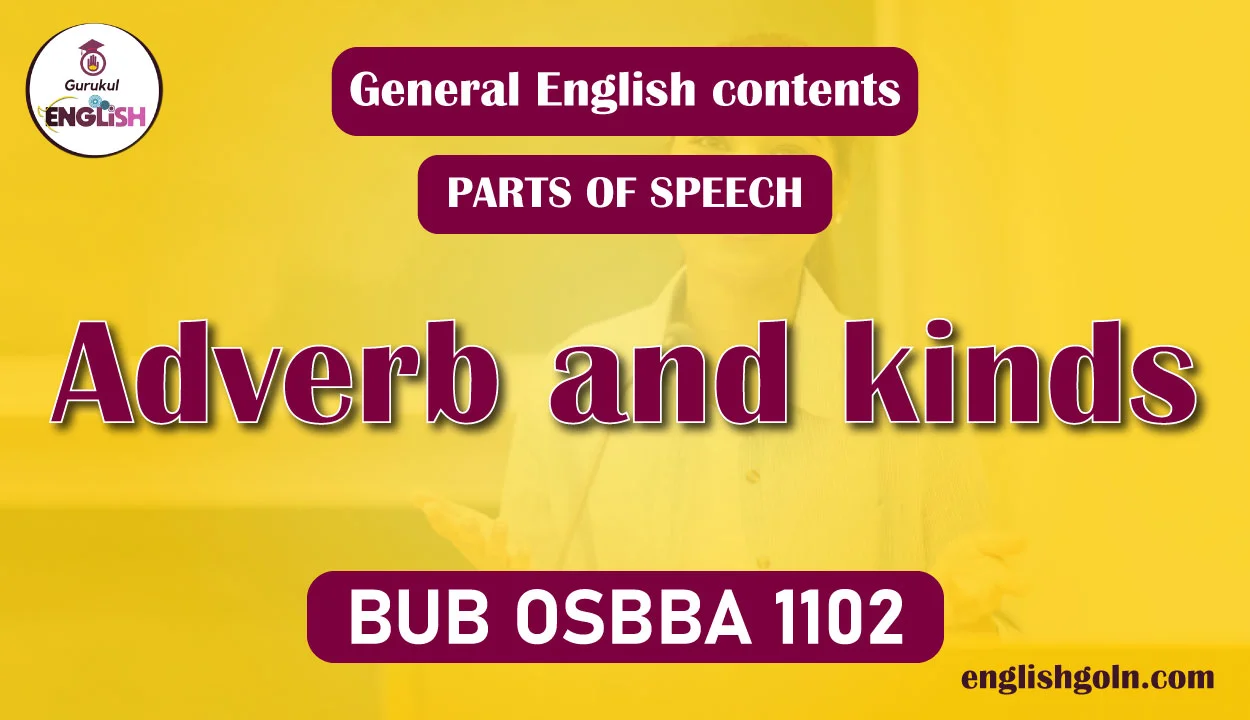 Adverb and kinds