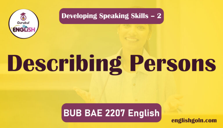 Describing Persons
