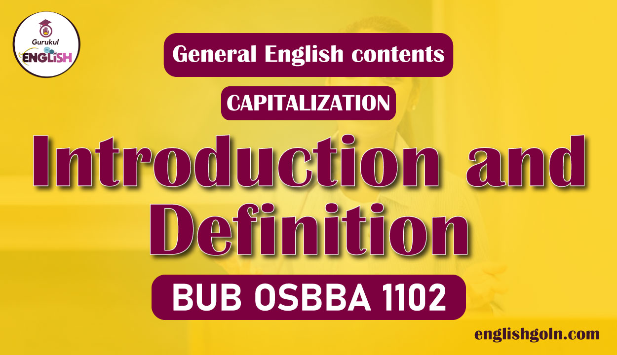 Introduction and Definition 1 Introduction and Definition