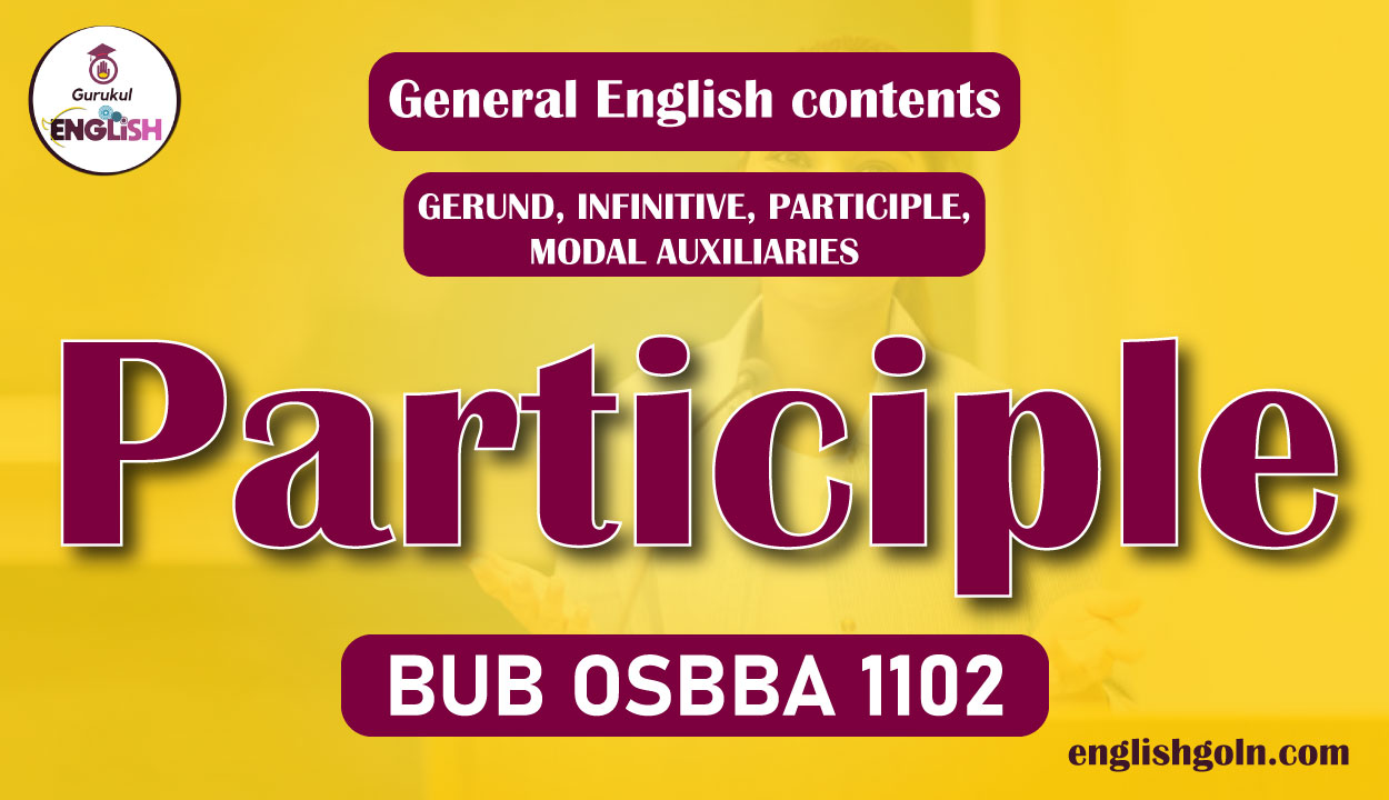 Definition of Participle 1 Definition of Participle