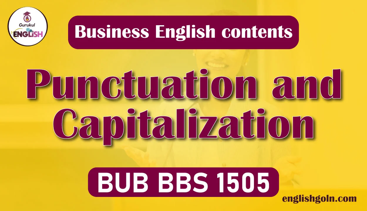 Punctuation and Capitalization