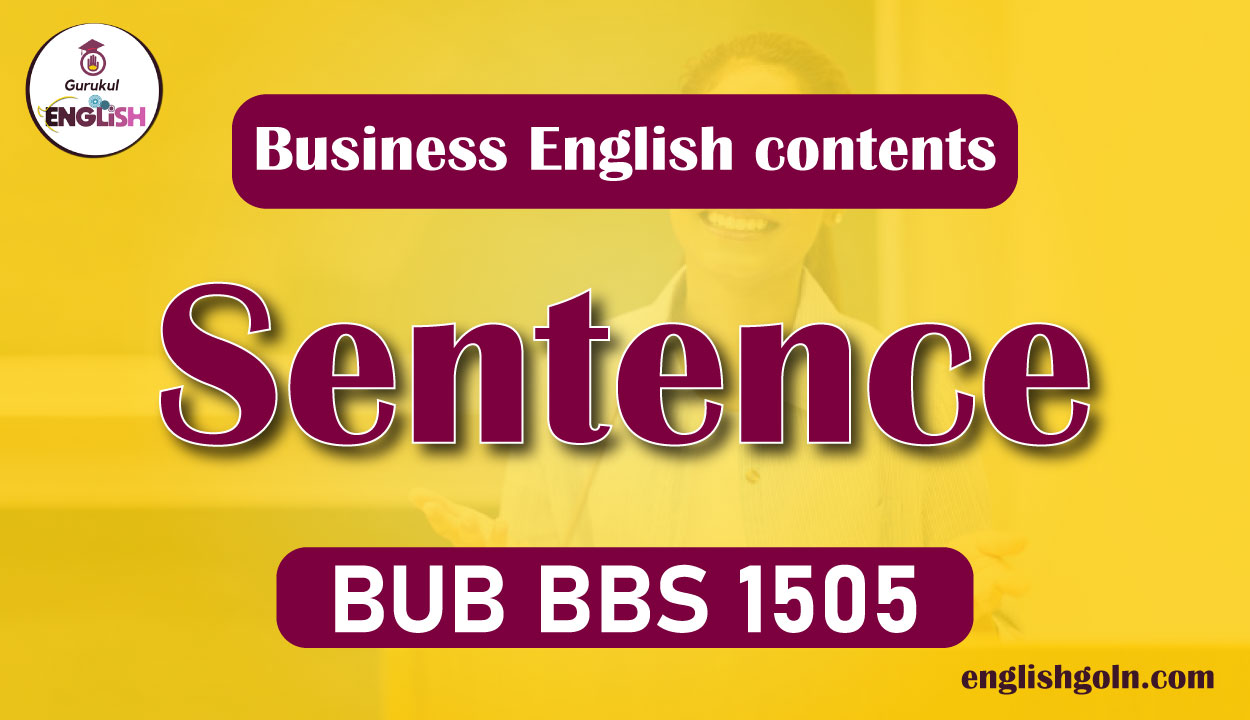 English Sentence 1 Sentence