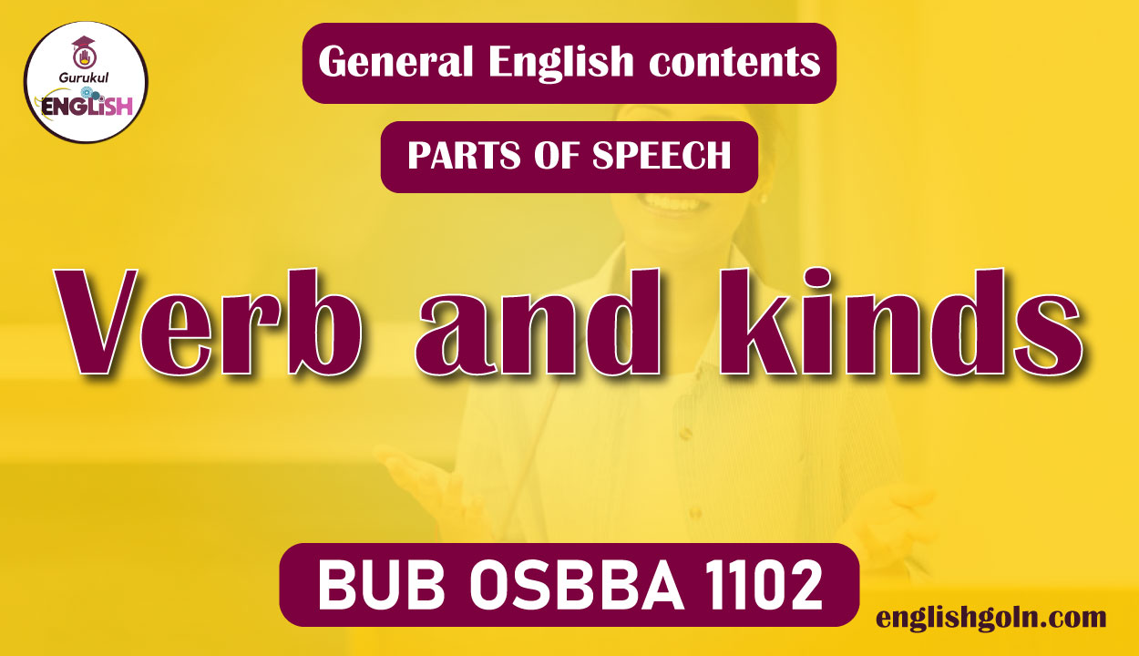 Verb and kinds 1 Verb and kinds