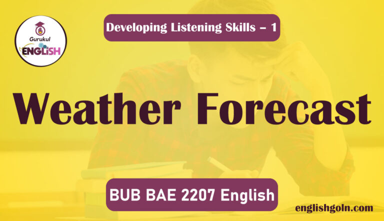 Weather Forecast