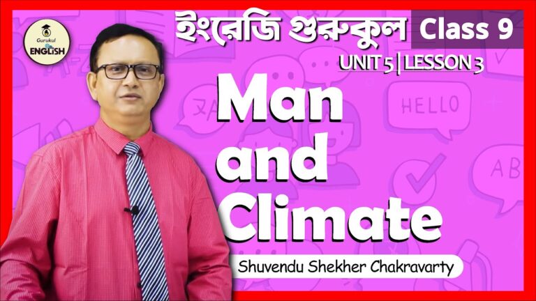 Man and Climate | SSC English 1st Paper, Unit 5, Lesson 3